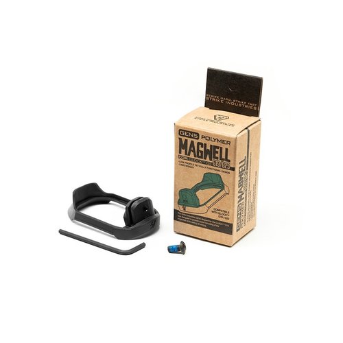 Strike Industries GEN5 Magwell GLOCK™ G19 tarjoaa helpomman lataamisen, parannetun otteen ja nopeamman asennuksen kevyessä, kestävässä polymeerissä.