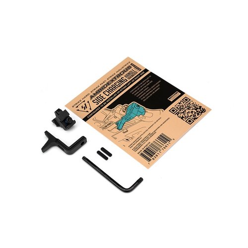 Strike Industriesin ambidextrous Side Charging Handle SIG SAUER P320 on helppo asentaa ja se sopii molemmille puolille, ilman pysyviä muutoksia aseeseen.