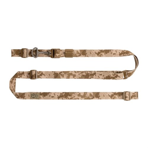Edgar Sherman Design ESD Sling on erittäin muokattava, kevyt ja kestävä, jossa on nopea säätö ja innovatiivinen elastinen säädin vaivattomaan säilytykseen.