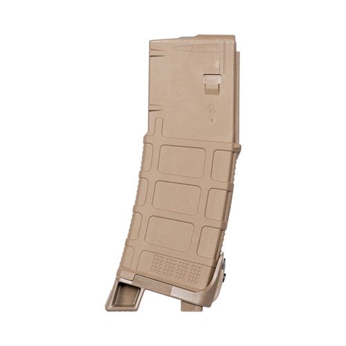 Patentoitu MAGPOD Gen M3 PMAG®:lle tarjoaa erinomaisen vakauden makuuasennossa, ergonomisen muotoilun ja turvallisen docking slotin Multitasker NANO® työkalulle.