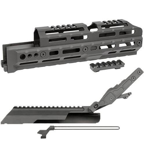 AK Alpha Series M-LOK - monipuolinen ja säädettävä käsikahva AKM-aseille, jossa kestävä rakenne, useita QD-pisteitä ja elinikäinen takuu.