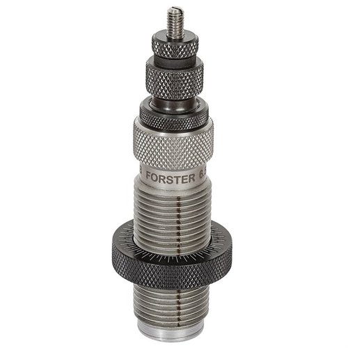 Bushing Full Length Sizing Die mahdollistaa tarkan kaulan koon säädön, parantaa tarkkuutta ja pidentää patruunoiden käyttöikää 6.5 Creedmoorissa.