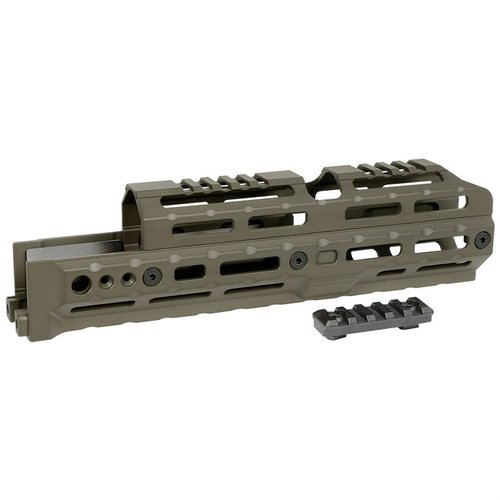 AK Alpha Series M-LOK Handguard tarjoaa joustavan ja säädettävän rakenteen, joka sopii useimpiin AKM-aseisiin ilman pysyviä muutoksia.