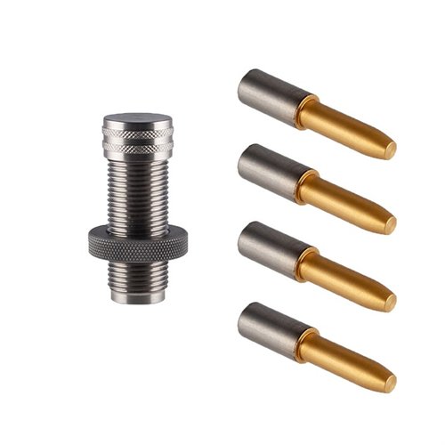 SINCLAIR TiN Coated Turning Mandrel Kit tarjoaa tarkat ja kestävämmät mandreilit, jotka parantavat neck tensionia ja säilyttävät keskeisyyden.