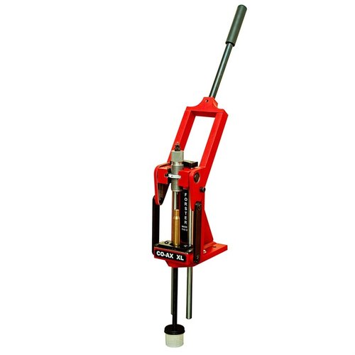 Co-Ax XL - kestävä teräksinen latauspainin, joka hyväksyy 1" 1/4" ja 7/8" -kuuladiat, nopea vaihtojärjestelmä ja sujuva käyttö.