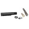 Geissele Premium Mil-Spec Buffer Tube on valmistettu 7075-T6-alumiinista, siinä on 6 asentoa ja Super 42 -jousi, joka parantaa luotettavuutta ja vähentää ääntä.