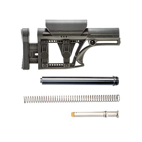 MBA-1 Buttstock tarjoaa säädettävän pituuden ja poskipakan, kevyen rakenteen sekä monipuoliset kiinnitysmahdollisuudet, täydellinen .308/7.62 AR-alustalle.