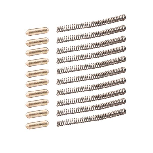 AR-15 Takedown Pin Detent - 10 pakkaus, sisältää LR-14 jouset ja LR-15 takedown detentit. Kestävä ja luotettava valinta aseesi osiin.