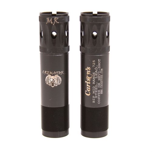 Carlsonin Cremator® Choke Tubes hyödyntävät Triple Shot Technology (TST) -tekniikkaa, joka vähentää kuulan muodonmuutosta ja parantaa tiheyttä kaikilla etäisyyksillä.