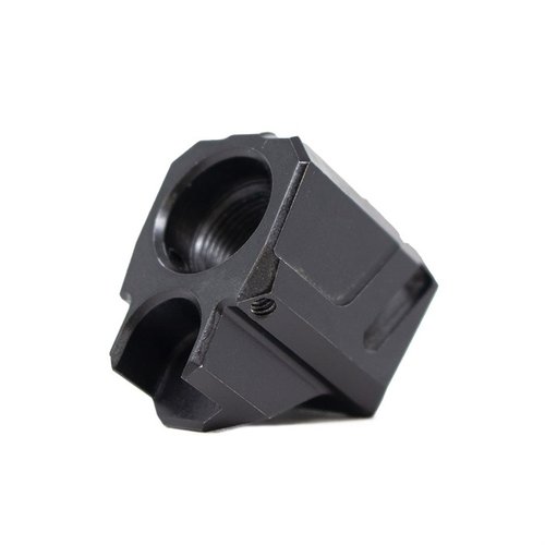 Paranna tarkkuuttasi Faxon Firearmsin EXOS-524 Pistol Compensatorilla, joka vähentää rekyyliä ja parantaa luotettavuutta S&W M&P® Shield/Shield Plus -kiväärissä.