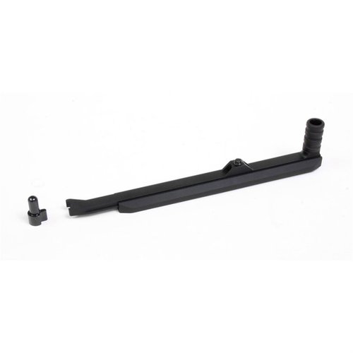 A3 INDUSTRIESin NON-RECIPROCATING CHARGING HANDLE BRN-180: päivitetty, ei-vastavuoroinen, etumontattu ohjausraita, pyöreä tai kaareva kahva, 4140 terästä ja 7075 alumiinia.