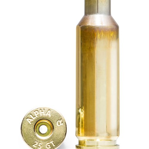 25 GT RIFLE BRASS yhdistää 6mm GT:n ja 6.5 Creedmoor:n edut, tarjoten alhaisemman rekyylin ja parannettuja ballistiikkaominaisuuksia.