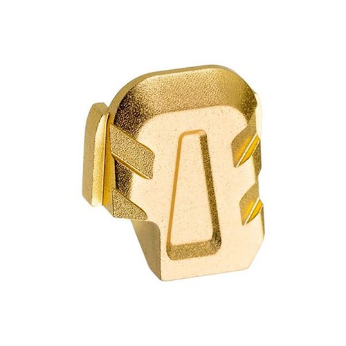 Tyrant Designsin Sig Sauer Rear Slide Cap P365: CNC-koneistettu alumiinista, tyylikäs chevron-muotoilu, täydellinen istuvuus ilman työkaluja!