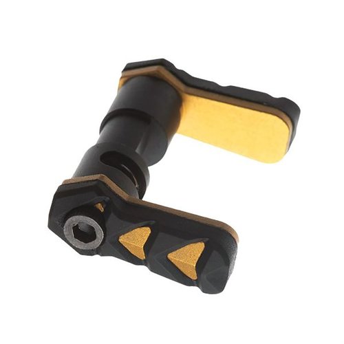 NEXGEN 45/90 Ambidextrous Safety Selector tarjoaa säädettävän heiton, kestävyysalumiinia ja kumimaisen pinnan, mikä tekee siitä erinomaisen valinnan kaikille ampujille.