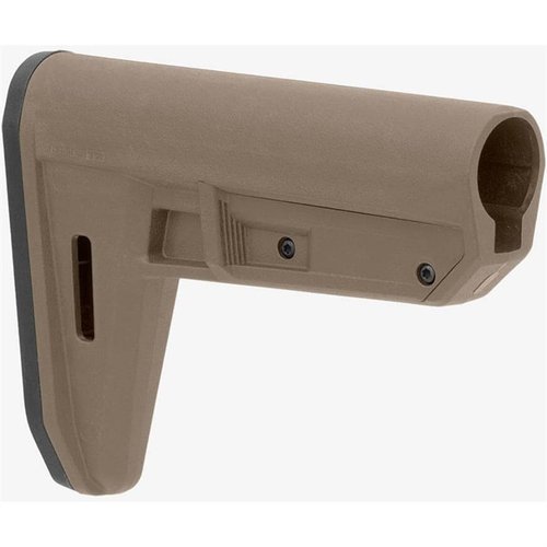 MOE TR MIL-SPEC CARBINE STOCK on vain 8 oz painava, helppo asentaa ja säätää, sekä ambidextraalinen M-LOK® kiinnityspaikka, täydellinen lisävaruste.