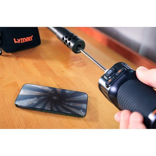 Lyman Borecam 2.0 on langaton borescope, joka lähettää teräviä kuvia suoraan puhelimeesi, sopii 22 kaliiperin ja suurempiin piippuihin.