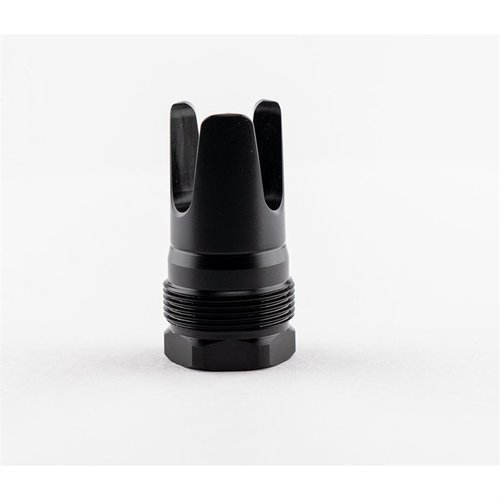 FHD FLASH HIDER tarjoaa tiiviin mustan nitride-pinnoitteen, yhteensopivuutta Atlas ja Plan B -kiinnitysten kanssa sekä parannetut työnnön tasot.