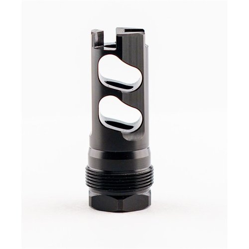 DPB MUZZLE BRAKES tarjoaa erinomaisen tiivistyksen mustan nitride-pinnan ansiosta, ja se on yhteensopiva Atlas, Atlas XL ja Plan B -kiinnitysten kanssa.