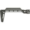 MINIMALISTIC SIDE FOLDING STOCK tarjoaa kestävän ja säädettävän rakenteen, 5 QD sling kiinnitystä ja mukautuvan taittomekanismin oikealle tai vasemmalle.