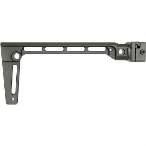 ARM BRACE SIDE FOLDING - kestävä 4140 teräksestä, täysi lukitus, 5 QD sling kiinnitystä, erittäin jäykkä muotoilu, lisää 9 1/8" pituutta aseeseen.