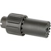 ALPHA BLAST DIVERTER ohjaa äänen eteenpäin, on valmistettu 6061-alumiinista ja teräksisestä päädystä. Pituus 4.500", paino 9.8 oz. Valmistettu USA:ssa.