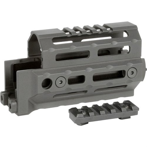 MIDWEST INDUSTRIES AK ALPHA SERIES KRINK M-LOK HANDGUARD tarjoaa kevyen, kestävä rakenteen, useita QD-pisteitä ja M-LOK-kiinnityksen lisävarusteille.