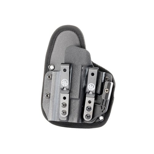 OMNICARRY Multi-Fit - ulko- ja sisäpuolelle sopiva holsteri yli 300 käsitykseen, erinomainen pidon säätö, mukava vaahto- ja verkkomateriaali.