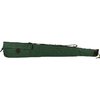 BOB ALLEN Canvas Shotgun Case on kestävä, vedenkestävä canvas-ulkoasu, pehmustettu flanelli sisus, nahkaremmillä ja lukittavilla vetoketjuilla.