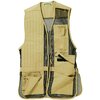 BOB ALLEN FULL MESH SHOOTING VEST on kevyt ja hengittävä, siinä on Insert-A-Pad-yhteensopiva tasku, säädettävät sivuhihnat ja laukkuja haulikon patruunoille.