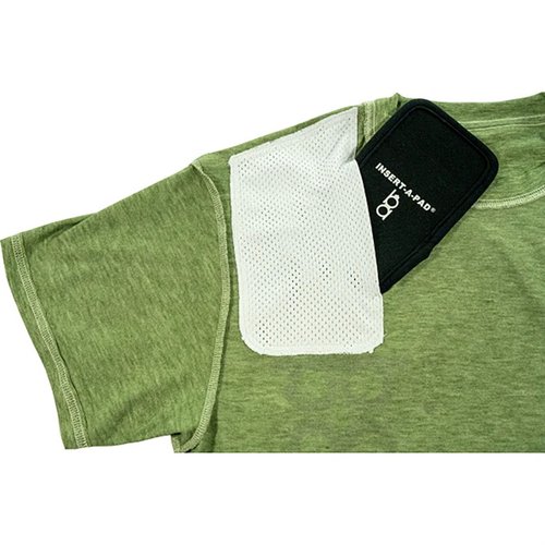 BOB ALLENin ampumapaita Insert-A-Pad: pehmeä ja kestävä tri-blend materiaali, kosteutta siirtävä, nopea kuivuminen ja vaimennusvaihtoehto oikealle tai vasemmalle.