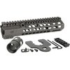 MIDWEST INDUSTRIES COMBAT RAIL HD M-LOK - maksimaalinen jäykkyys, ei eteenpäin liikkumista, 6061 alumiinia, 7 puolta M-LOK:ia ja elinikäinen takuu.