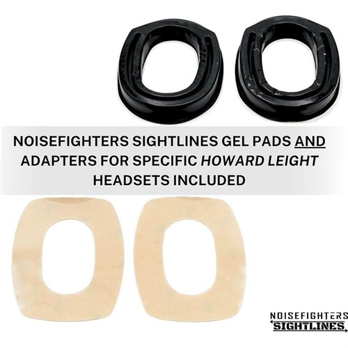 Noisefighters Sightlines gel ear padit tarjoavat mukavuutta silmälasien käyttäjille, erinomaisen ääneneristyksen ja helpon vaihdettavuuden useimpiin kuulokkeisiin.