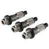 Redding Deluxe 3-die set sisältää täyspitkän koon, istutuksen ja kaulakoon die:t, jotka tarjoavat tarkkuutta ja kestävyyttä aseen lataamiseen.