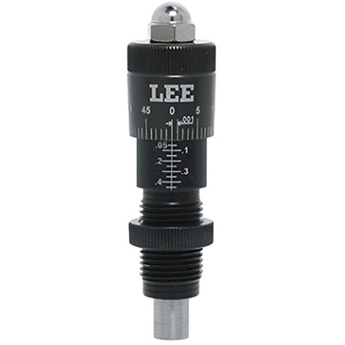 LEE PRECISION CARBIDE FACTORY CRIMP MICROMETER SEATER ADAPTER muuttaa crimp die:si tarkimmaksi ja helposti säädettäväksi istutus die:ksi yhdellä askeleella.