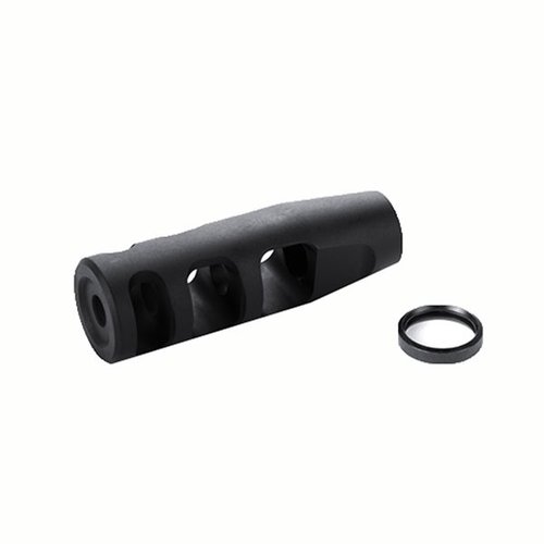 3-PORT COMPENSATOR 22 CALIBER vähentää rekyyliä, parantaa tähtäyksen palautumista ja mahdollistaa nopeammat seuraavat laukaukset. SOF/Tactical/USPSA Limited laillinen.