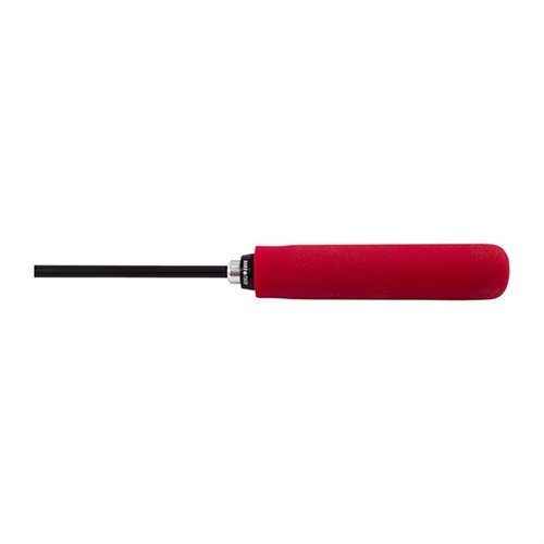 BORE STIX 7MM-30 CAL. 36" on täysin päällystetty puhdistusvarsi, jossa on pehmustettu kahva ja 22 kuulalaakeria vaivattomaan pyörimiseen ilman naarmuja.