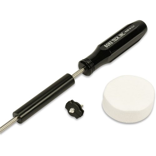 Bore Techin Bolt Action Cleaning Kit on innovatiivinen työkalu, joka puhdistaa tarkasti bolt action -kiväärin kammiot ja lukituslokerot nopeasti ja tehokkaasti.