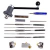 Manuaalinen PRECISION REAMERS Muzzle Crown Refacing Kit mahdollistaa tarkan ja nopean muotoilun sekä 0° että 11° kruunuille, parantaen tarkkuutta.