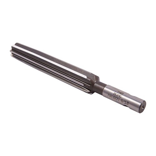 .740" 12 GA. BACK BORE REAMER mahdollistaa supistuksen lisäämisen ilman alkuperäisen tukin muuttamista, ja se palauttaa myös ruostuneet piiput nopeasti.