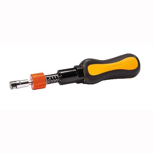 Lyman Torque Wrench takaa tarkkuuden ampujille ja asekorjaajille, mahdollistaen turvallisen kiinnityksen scope baseille, scope ringeille ja muille kiinnittimille.
