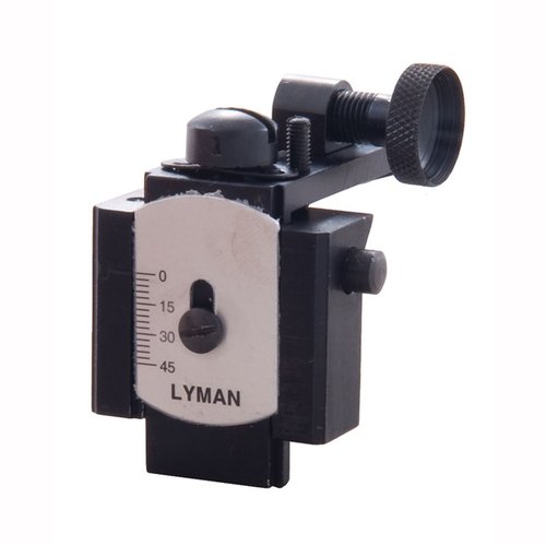 Kestävä ja tarkka Lyman 66A Adjustable Tang Sight, jossa ¼" säätö korkeus- ja tuulensuunnassa, nopea vapautus ja paluu nollapisteeseen.