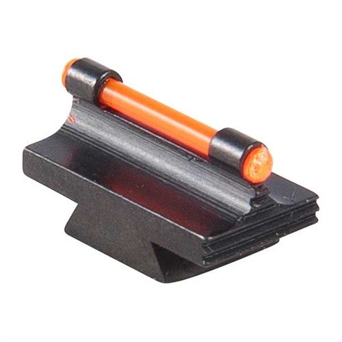 Marble Armsin RIFLE FIBER OPTIC GLOW 34-MR etusite tarjoaa tarkkuutta ja tyylikkyyttä, saatavilla oranssina tai vihreänä, teräksinen ja kauniisti sinistetty.