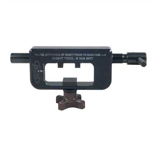 SEMI-AUTO SIGHT MOVER siirtää, poistaa ja asentaa tähtäimiä vaurioittamatta. Raskaampi rakenne ja tarkka säätö tekevät siitä erinomaisen työkalun.