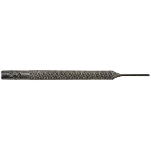 MAYHEW STEELin SINGLE PIN PUNCHES, 1/16" (1.6MM) tarjoaa erinomaisen palvelun syvissäkin rei'issä, valmistettu työteräksestä ja knurled-kädestä.