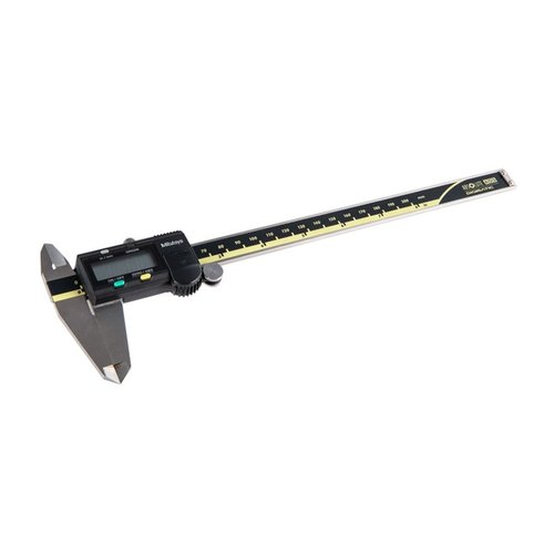 MITUTOYO 0-8" AOS ABSOLUTE Digimatic Caliper tarjoaa tarkan mittauksen, sujuvan liukusäätimen ja suuren LCD-näytön, mikä tekee siitä erinomaisen työkalun.