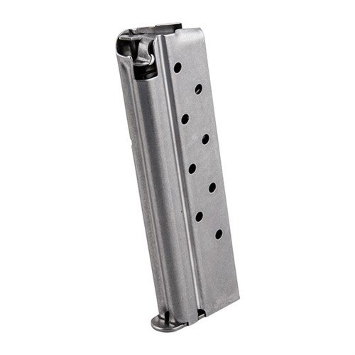1911 Springfield-tyylinen 9RD 9mm -kapseli tarjoaa luotettavaa syöttöä, kestävä ruostumaton teräsrakenteeltaan ja 9 patruunan kapasiteetilla.