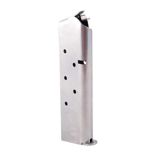 .45 ACP -METALFORM 1911 -kiväärille suunnitellut kestäviä ja laadukkaita Magazinet, joissa on turvallinen oranssi nylon-seuraaja ja hitsattu pohja.