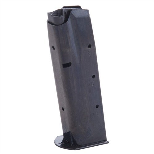 BROWNING HI-POWER 9MM - MEC-GAR:n valmistamat, kestävästä hiiliteräksestä tehdyt, TIG-hitsatut ja saumattomat 15 laukauksen lippaat, jotka tarjoavat luotettavuutta.