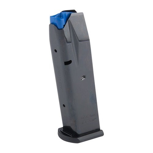 CZ 75B 9MM MAGAZINES MEC-GAR: Kestävä hiiliteräksestä valmistettu, TIG-hitsattu ja lämpökäsitelty. Kapasiteetti 10 RDS, yhteensopiva vain CZ 75B -malleihin.