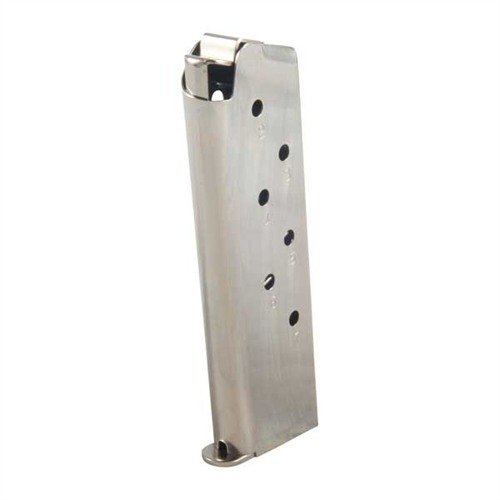 .45 ACP MEC-GAR -kiväärin lippaassa yhdistyvät asiantunteva käsityö ja luotettava toiminta, valmistettu kestävästä hiiliteräksestä ja saatavana ruostumattomalla nickel-pinnalla.